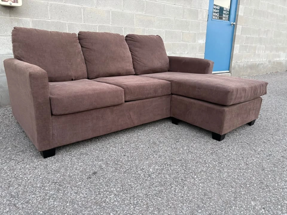 Brown Sectional Sofa with Reversible Chaise - photo 3