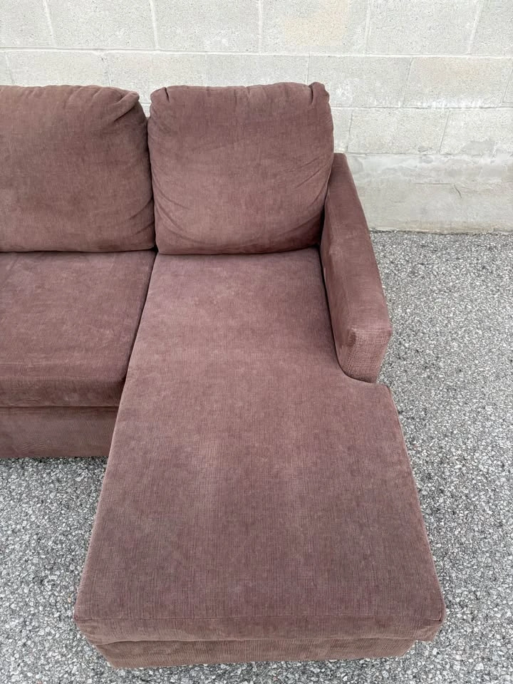 Brown Sectional Sofa with Reversible Chaise - photo 5