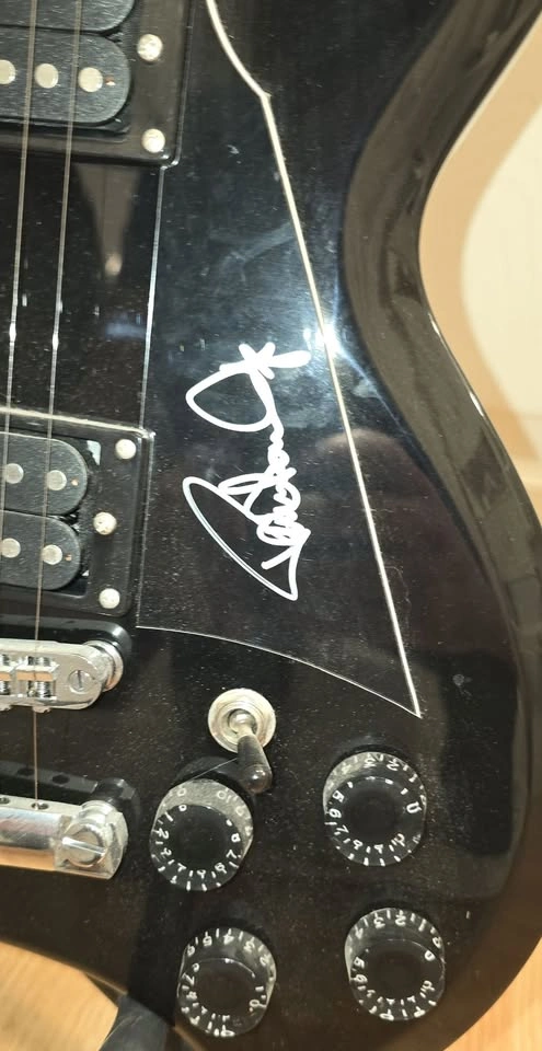 KISS signed Paul Stanley electric guitar Lyon complete in box - photo 2
