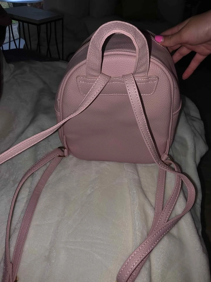 Claire's Pink Quilted Pearl Mini Backpack - photo 3