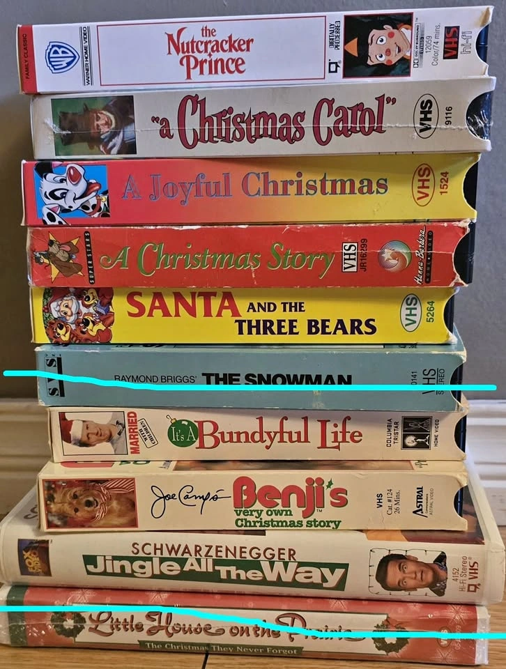 Christmas VHS classic movies and TV specials