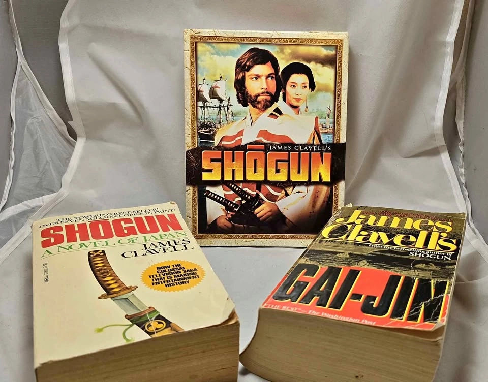 SHOGUN DVD Box Set & Two Vintage James Clavell Novels