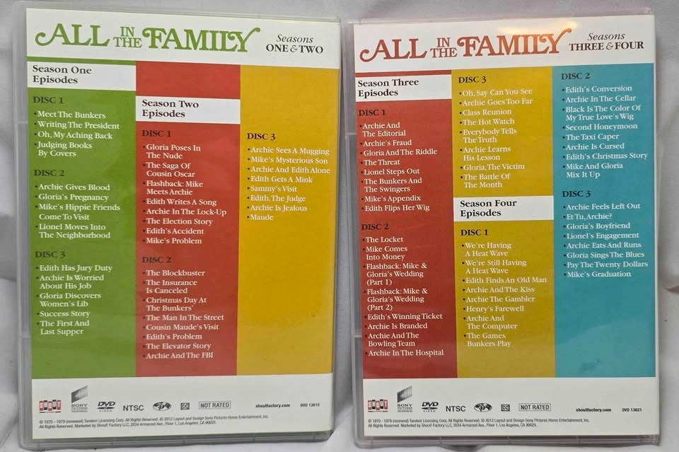 All In The Family seasons 1, 2, 3, 4 DVD set - photo 2