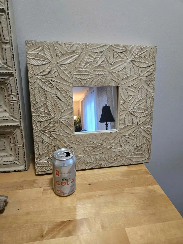 Pair of Distressed Metal Wall Mirrors – Farmhouse / Rustic Decor - photo 2