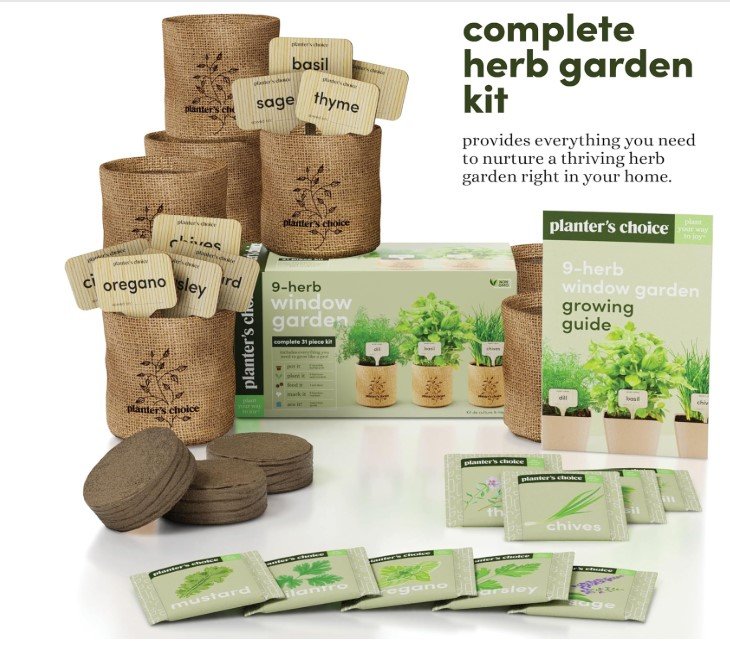 Brand New in Box 9 Herb Indoor Window Garden Kit - photo 3
