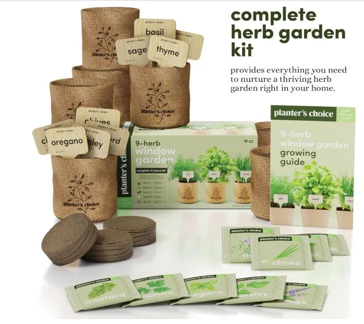 Brand New in Box 9 Herb Indoor Window Garden Kit image indicator(3)
