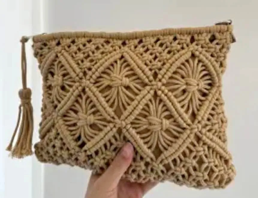 Handwoven Bohemian Style Women's Clutch Bag