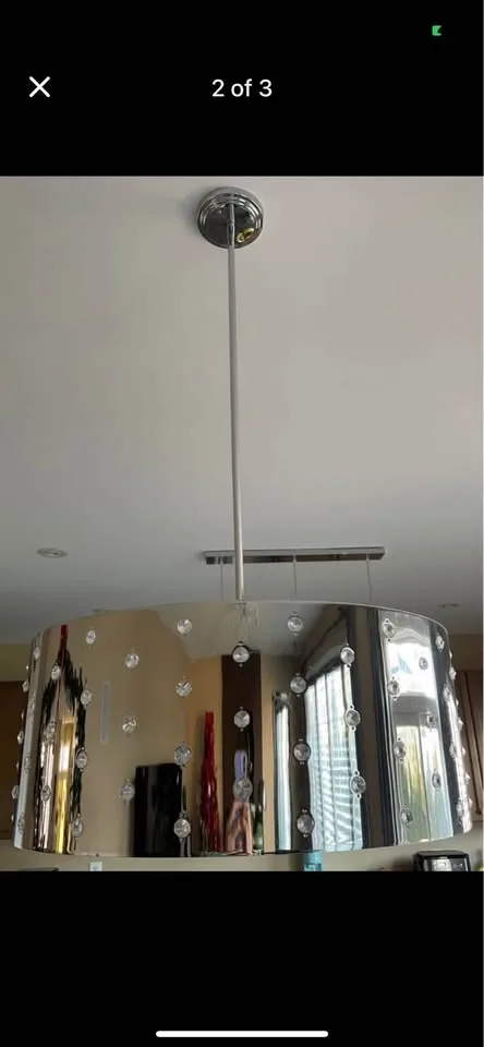 22" Crystal Encrusted 4-Light Fixture image indicator(3)