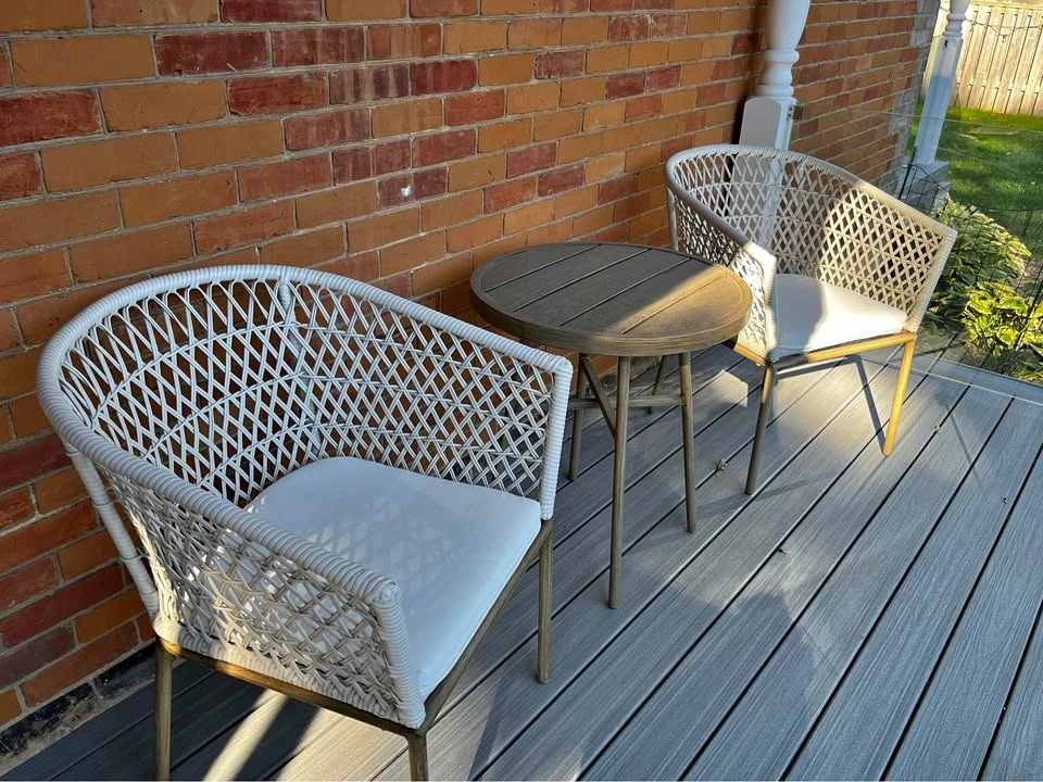 3-Piece Wicker Patio Bistro Set