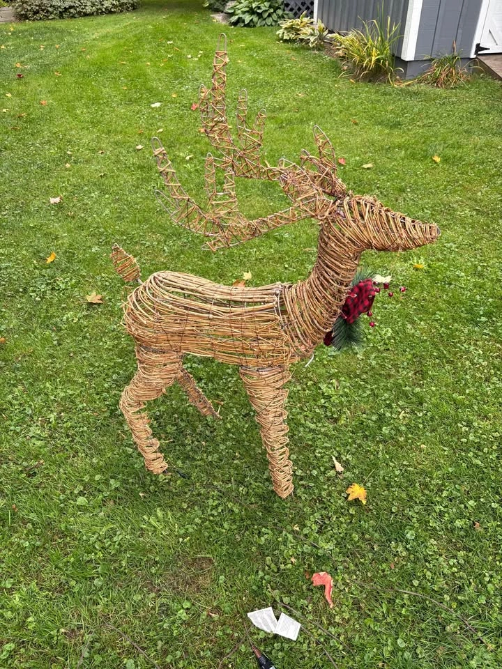 Bee & Willow Pre-Lit LED Rattan Deer - photo 2