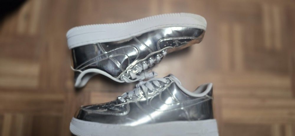 Women's Air Force 1 SP Liquid Metal Chrome Size 12 - photo 2