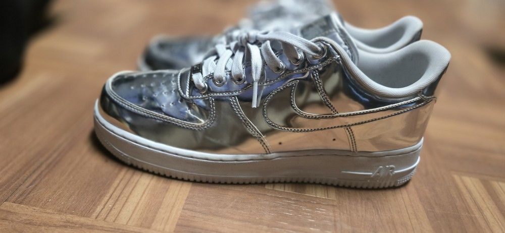 Women's Air Force 1 SP Liquid Metal Chrome Size 12 - photo 3