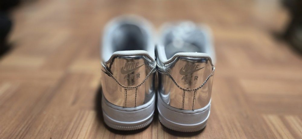 Women's Air Force 1 SP Liquid Metal Chrome Size 12 - photo 5