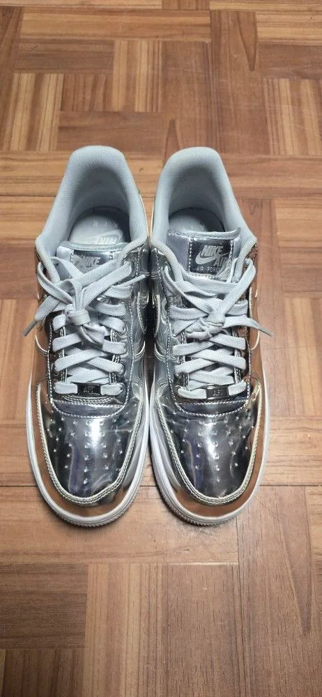 Women's Air Force 1 SP Liquid Metal Chrome Size 12 image indicator(10)
