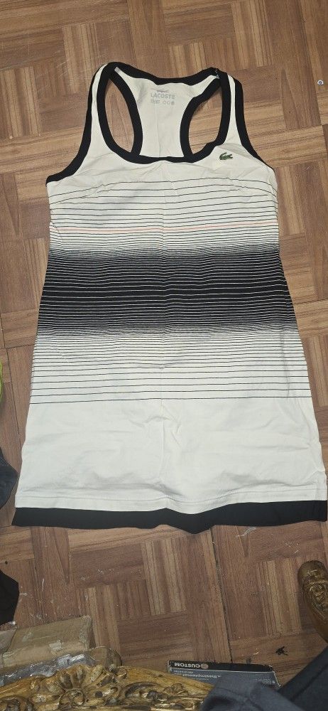 Lacoste Sport Stretch White Tennis Dress M (42eur)