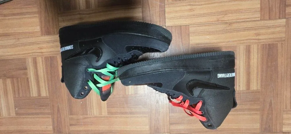 NIKE AIR FORCE 1 X LAUREN HALSEY HIGH 07 LE SIZE 7 thumbnail