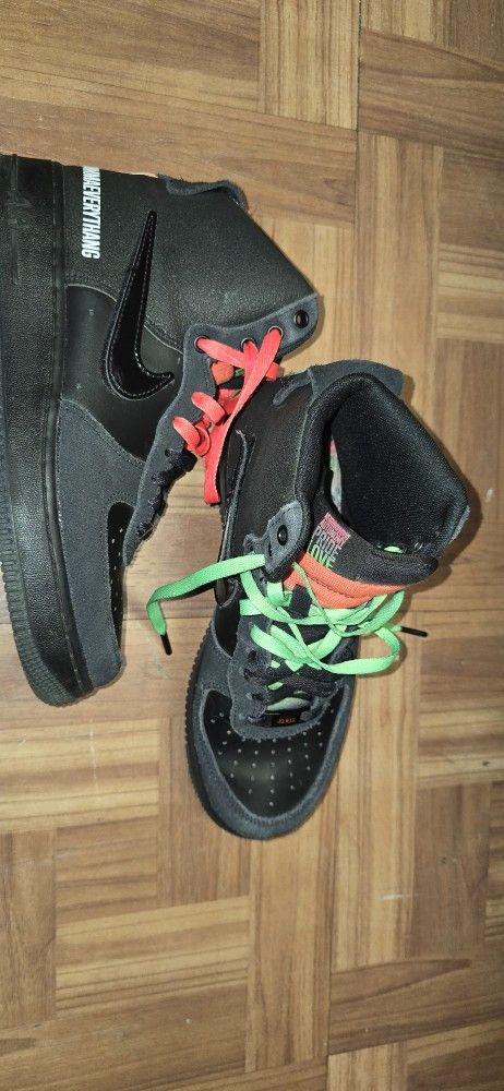 NIKE AIR FORCE 1 X LAUREN HALSEY HIGH 07 LE SIZE 7 - photo 2