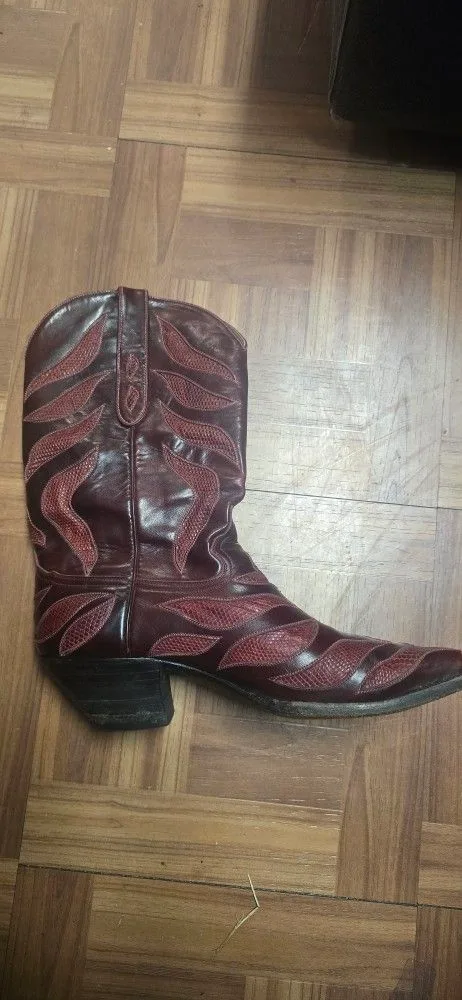 Used Vintage Crazy Horse Boots Sz 11 thumbnail