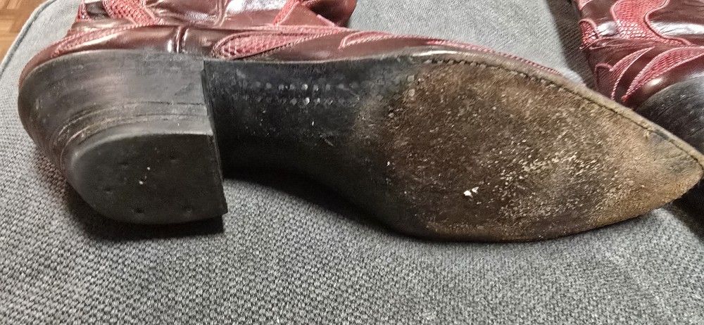 Used Vintage Crazy Horse Boots Sz 11 - photo 4