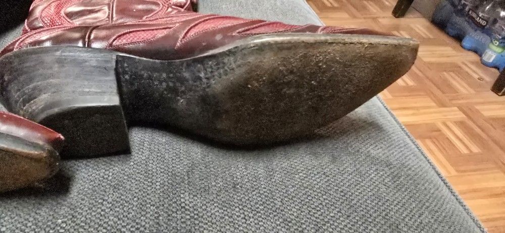 Used Vintage Crazy Horse Boots Sz 11 - photo 5