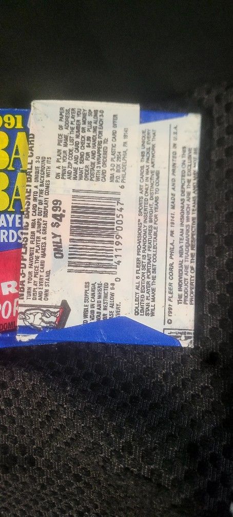 1991-92 Fleer Basketball Unopened Wax Pack - photo 4