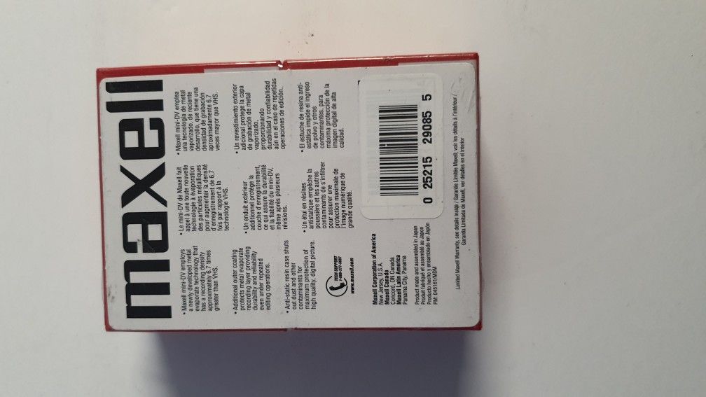NEW SEALED MAXelELL 60 MINUTE MINI DV CASSETTE 4 PACK - photo 3