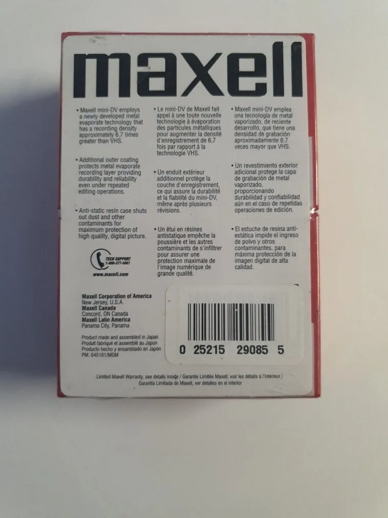 NEW SEALED MAXelELL 60 MINUTE MINI DV CASSETTE 4 PACK image indicator(5)