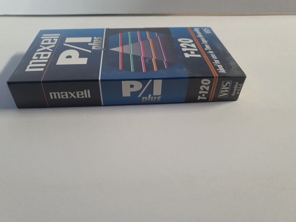 NEW SEALED VINTAGE MAXELL P/I PLUS T-120 VHS TAPE - photo 3