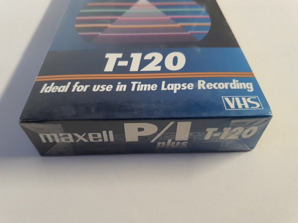 NEW SEALED VINTAGE MAXELL P/I PLUS T-120 VHS TAPE - photo 4