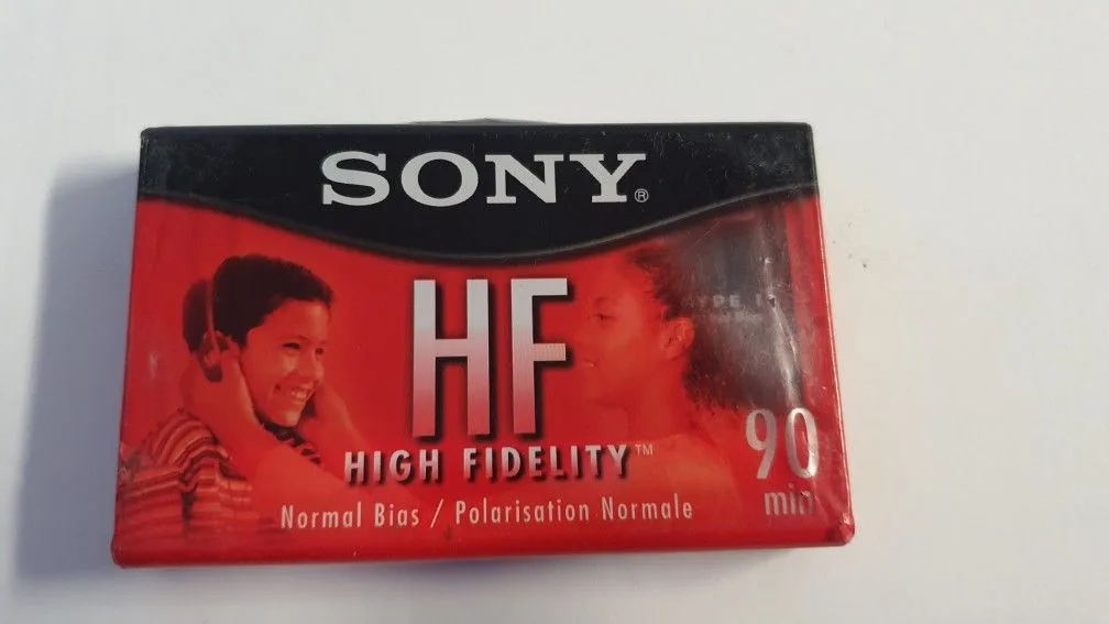 NEW SEALED VINTAGE SONY c-90 HFL 90 minute CASSETTE image indicator(2)