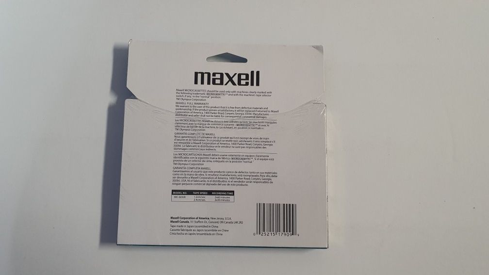 NEW SEALED VINTAGE 9 Pack MAXELL MC 60UR MICRO CASSETTES - photo 2