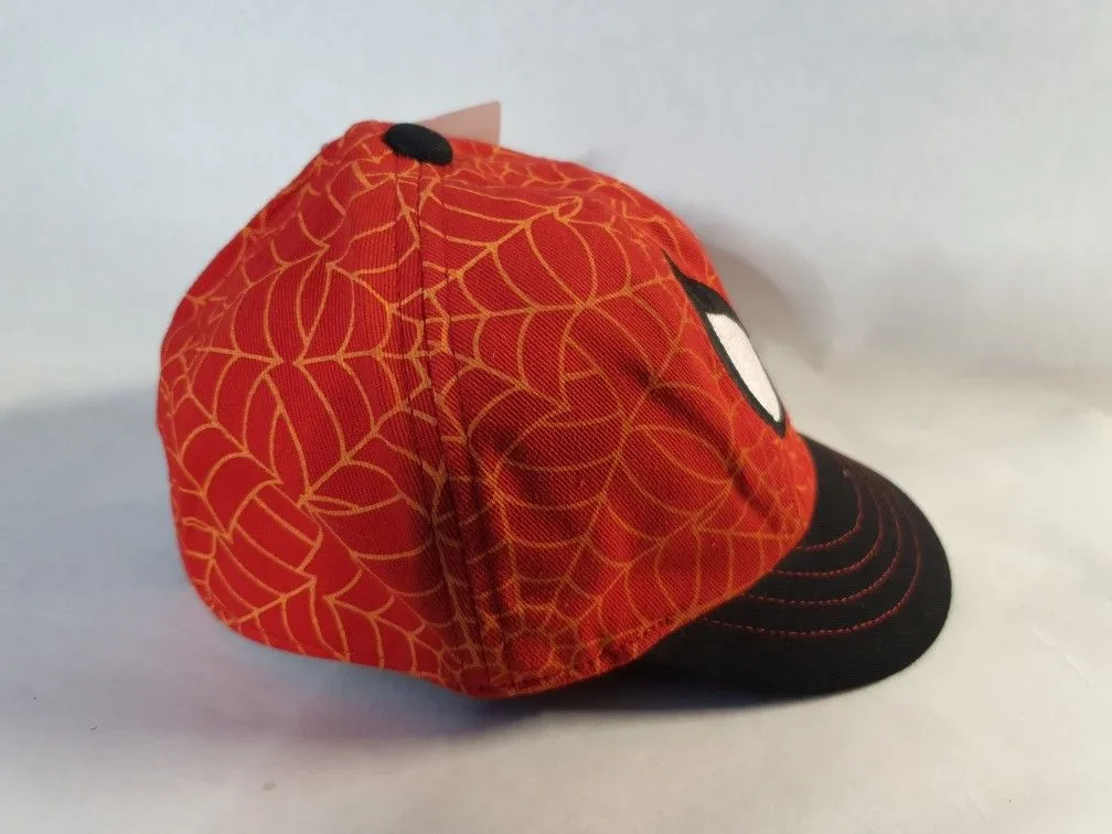 NEW SPIDERMAN SPIDEY EYES RED WEB TODDLER BASEBALL HAT 44CM image indicator(3)