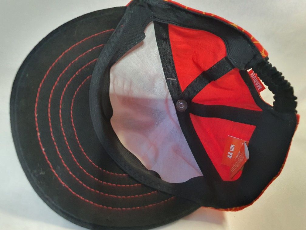 NEW RED WEB SPIDEY EYES KIDS BASEBALL HAT SIZE 44CM - photo 3