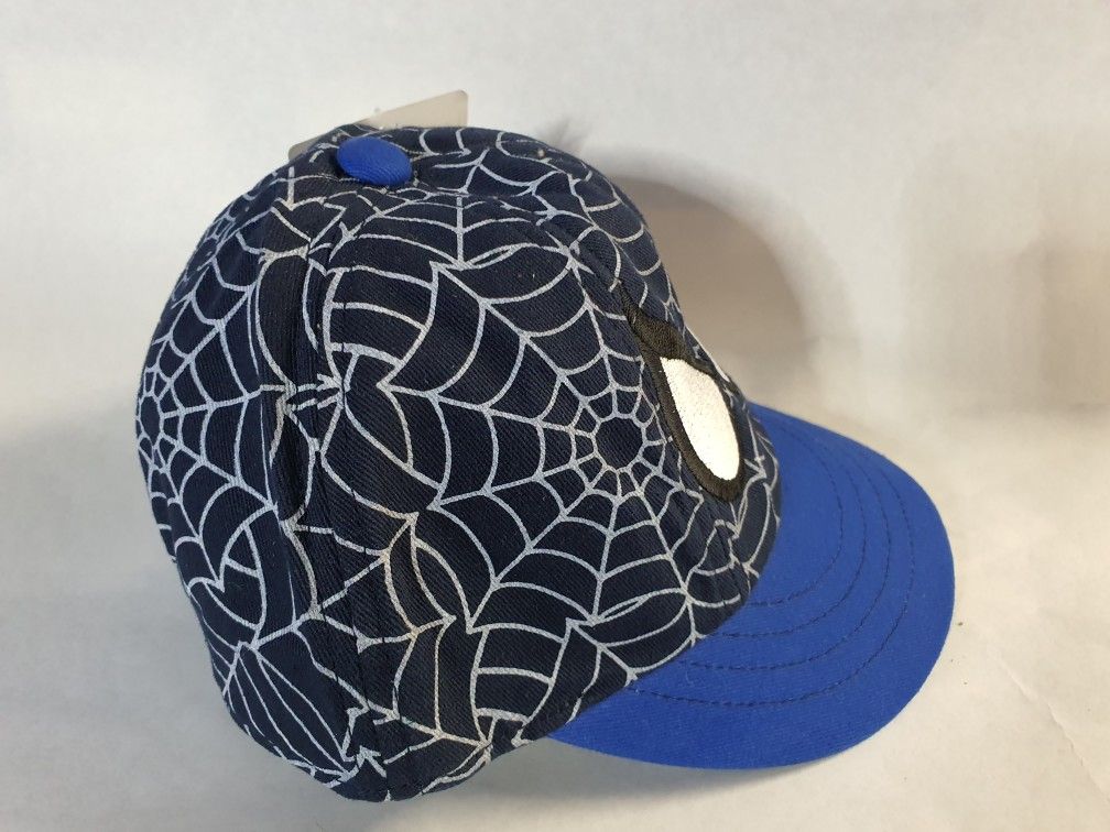 BLUE WEB  SPIDEY EYES KIDS BASEBALL HAT SZ 48CM - photo 2