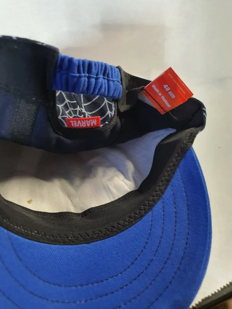 BLUE WEB  SPIDEY EYES KIDS BASEBALL HAT SZ 48CM image indicator(5)