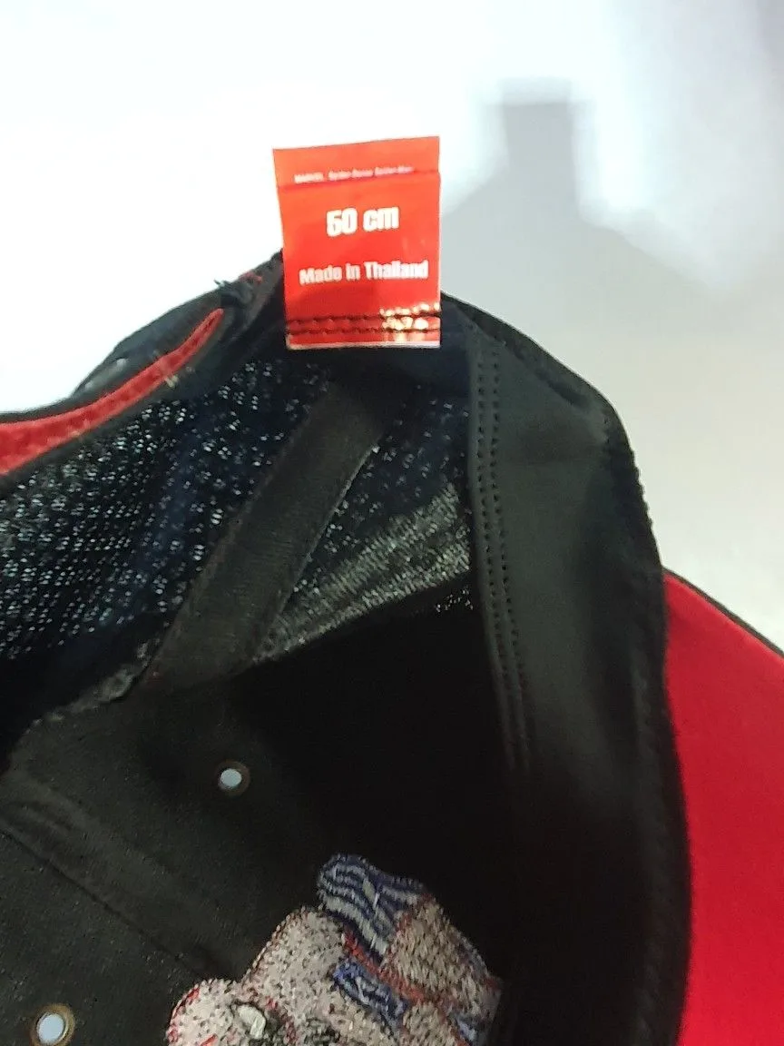 NEW SPIDERMAM BLK KIDS HAT. WEB ON BRIM image indicator(6)