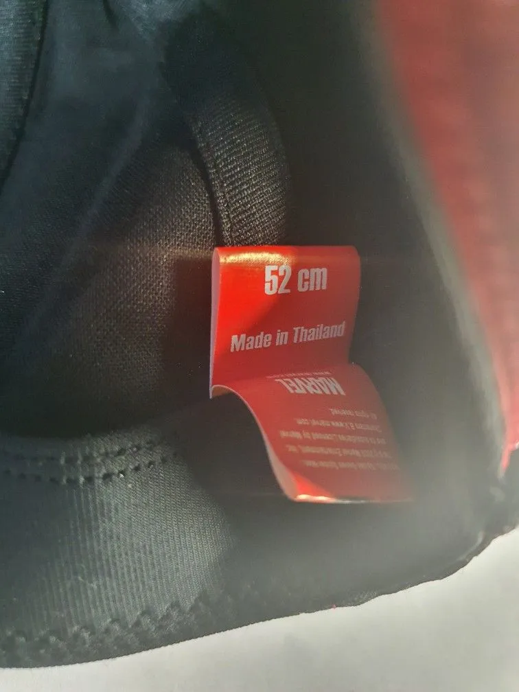 NEW SPIDER-MAN BURGUNDY BRIM/BLK/RED STRIP KIDS HAT image indicator(6)