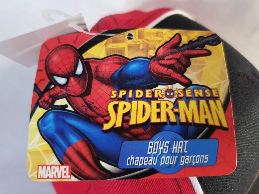 NEW SPIDER-MAN KIDS BASEBALL HAT ADJUSTABLE SPIDER SENSE image indicator(5)