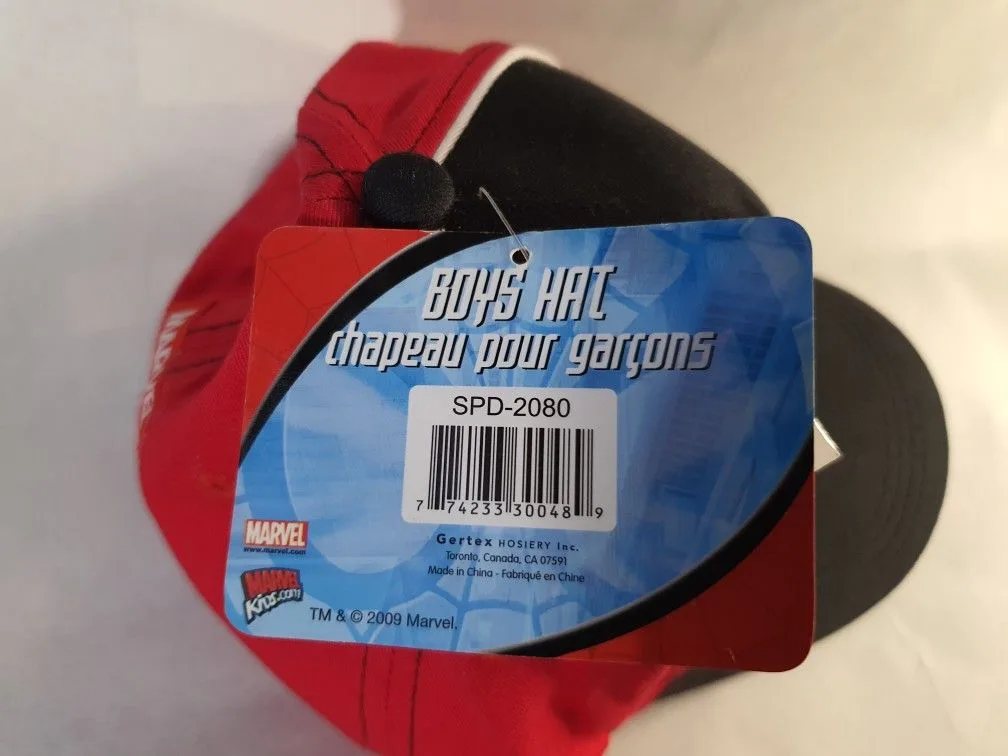 NEW SPIDER-MAN KIDS BASEBALL HAT ADJUSTABLE SPIDER SENSE image indicator(7)