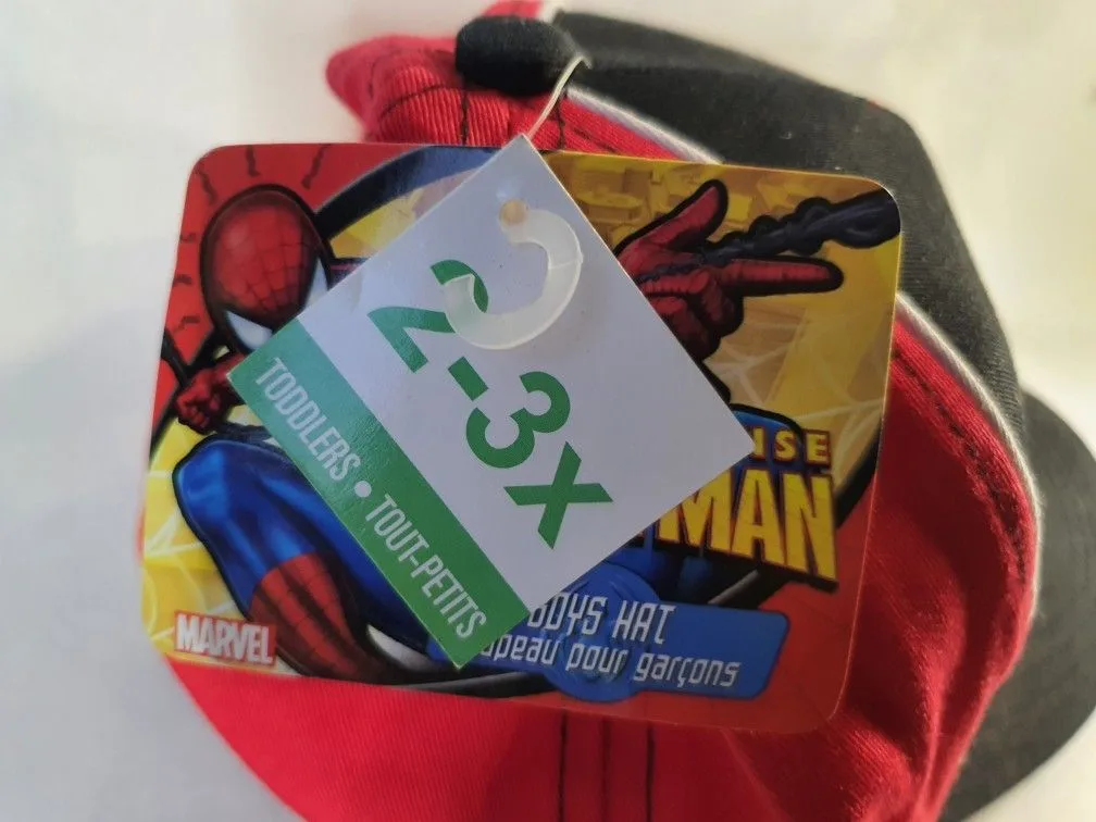NEW SPIDER-MAN KIDS BASEBALL HAT ADJUSTABLE SPIDER SENSE image indicator(8)