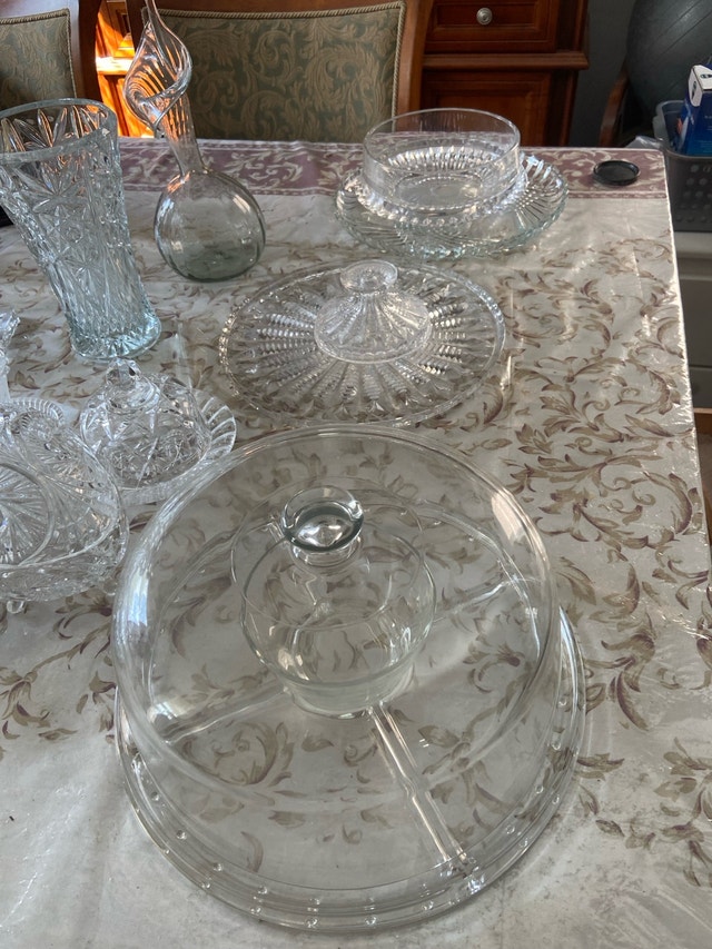 Crystal glassware collection