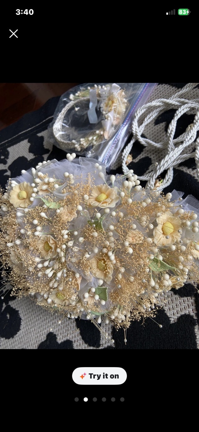 Bridal Flower Accessory Set - photo 4