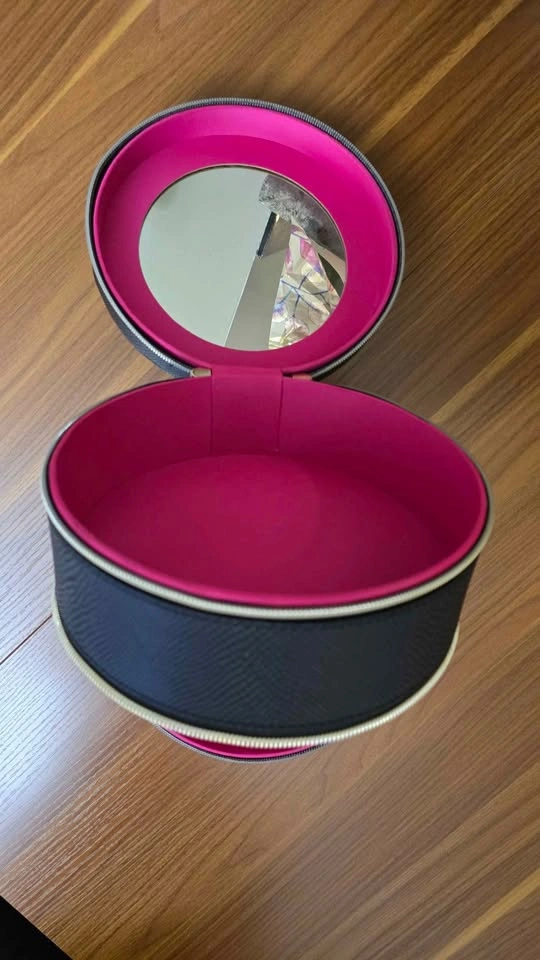 Lancome 2 Layer Round Black Case Cosmetic Makeup Organizer - photo 4