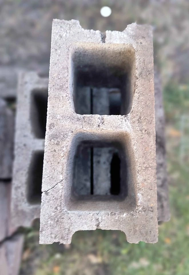 Standard cinder blocks