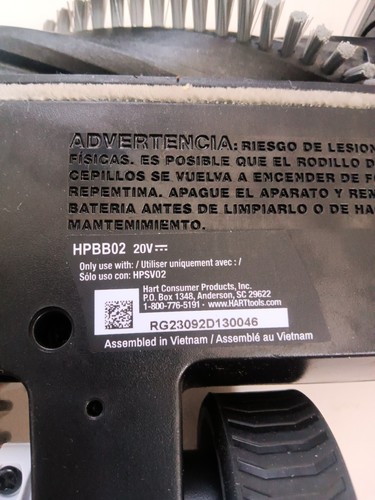 Hart 20v Cordless HPSV02 Head, Vacuum Part HPBB02 - photo 4