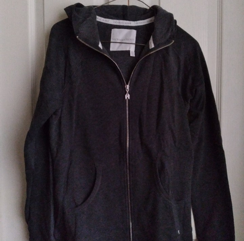 Victoria's Secret VS Charcoal Gray Medium NEW Zip Up Hoodie - photo 2