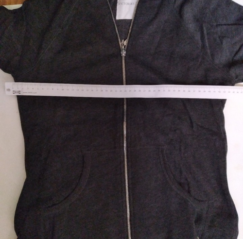 Victoria's Secret VS Charcoal Gray Medium NEW Zip Up Hoodie - photo 4