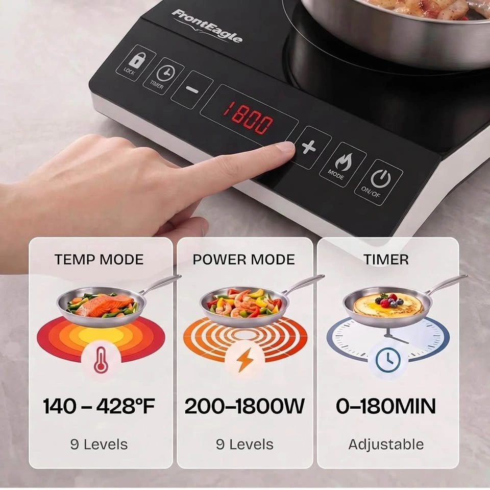 1800W Portable Induction Cooktop - photo 4