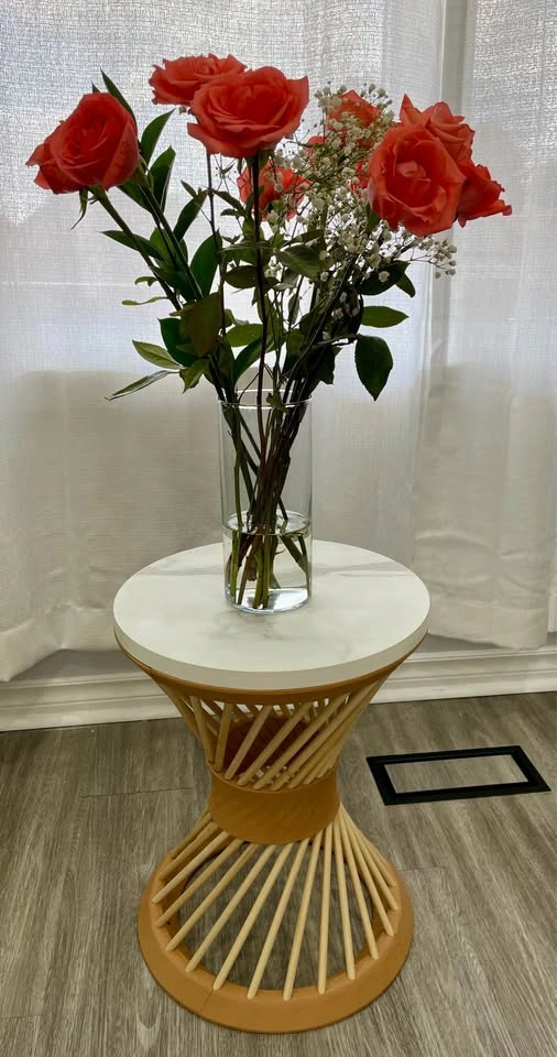 Handmade Round Side Coffee Table / Accent Table – One of a Kind - photo 2