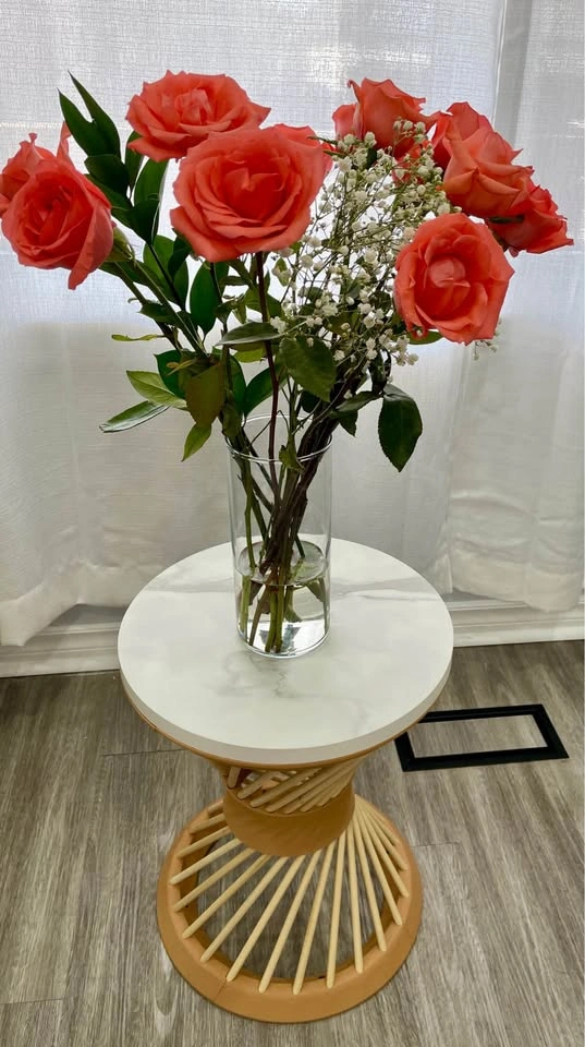 Handmade Round Side Coffee Table / Accent Table – One of a Kind - photo 3